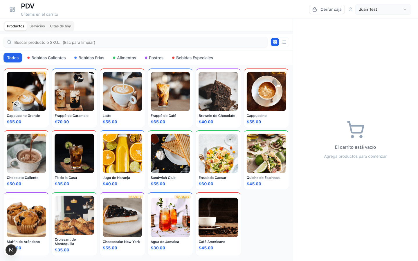 Sistema de punto de venta y agenda Vuelve+